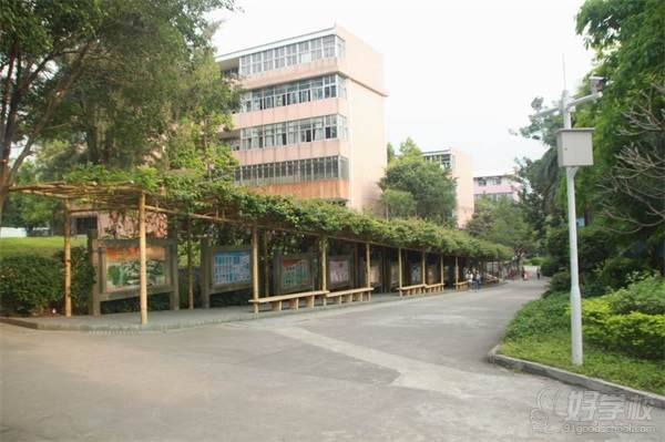 广东省电子商务技师学院的校园一角