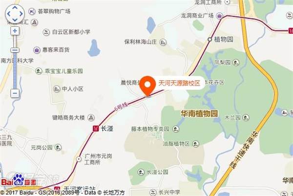 广东省科技职业技术学校的地图标注