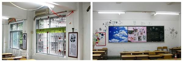 广州市总工会职业学校的学校教室