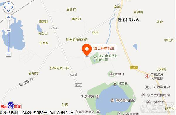 广东省农工商职业技术学校的百度地图标准