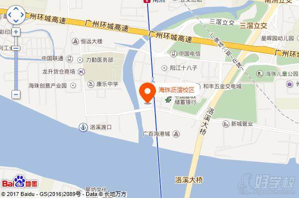 广州海运技工学校的地图标注